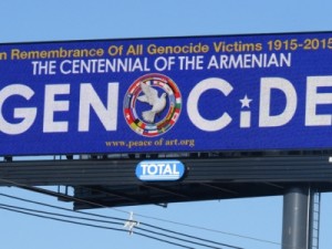 Билборды в память жертв Геноцида армян установлены в США