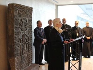 В штаб-квартире ООН освятили армянский хачкар