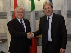 Главы МИД Армении и Италии обсудили отношения Армения-Евросоюз