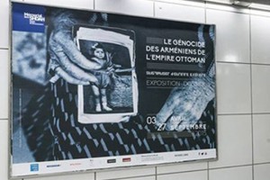 В парижском метро установлены плакаты в память жертв Геноцида армян