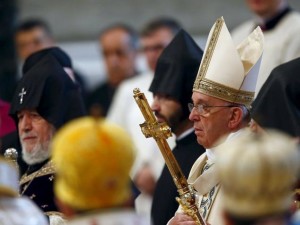 Папа Франциск начал в Ватикане литургию памяти Геноцида