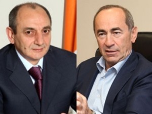 Кочарян поздравил президента Карабаха с успешным проведением выборов