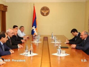 Президент НКР принял наблюдателей из Абхазии и Приднестровья