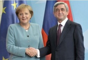 Состоялась встреча президента Армении и канцлера Германии