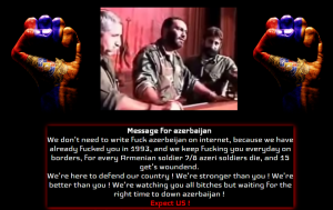 Армянские хакеры "Monte Melkonian Cyber Army" разгромили азербайджанские сайты