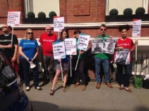 В Лондоне протестуют против политики Азербайджана