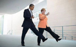 Обама и Меркель высказались за продолжение санкций в отношении РФ
