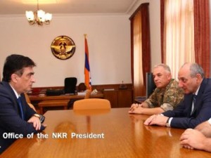 Президент Арцаха принял военного заместителя генпрокурора Армении