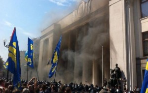 В Киеве начали штурм Рады