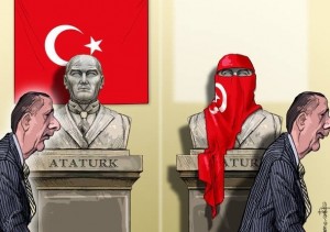 Эрдоган прячется за стенами
