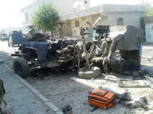 Курды уничтожили бронеавтомобили оккупантов