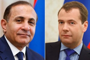 Овик Абраамян провел телефонную беседу с Дмитрием Медведевым