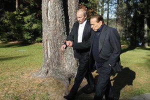 Берлускони прибыл с частным визитом в Крым