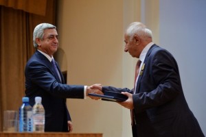 Президент Армении поздравил представителей Национального аграрного университета Армении с 85-летием