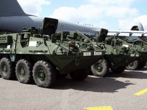 В Литву доставлено более 60 единиц военной техники для контингента армии США