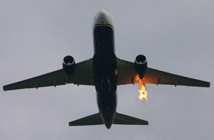 Российский Airbus A321 вспыхнул в воздухе