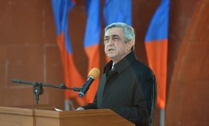 Речь Сержа Саргсяна в мемориальном комплексе «Мусалер»