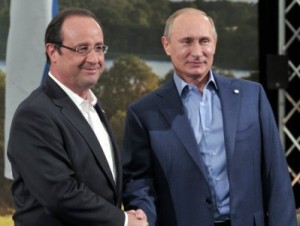 МИД Франции: Олланд и Путин обсуждали вопрос снятия санкций с России