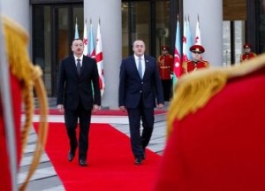 Алиев прибыл в Грузию