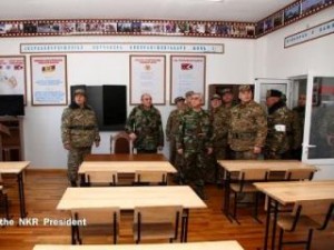 Президенты двух армянских государств посетили ряд подразделений Армии обороны Арцаха