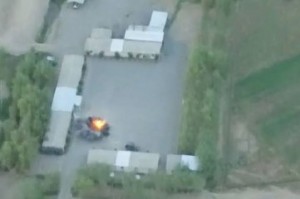 Оказавшийся под обстрелом азербайджанский батальон попал в объектив видеокамеры (Видео)