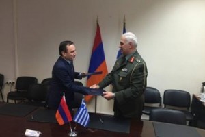 Армения и Греция подписали программу военного сотрудничества на 2016 год
