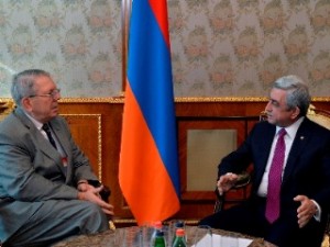 Президент Саргсян принял содокладчика по Армении мониторинговой комиссии ПАСЕ Алана Мила