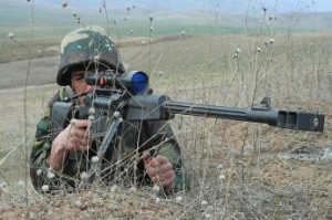 Армянский бойцы ликвидировали еще двух азербайджанских снайперов