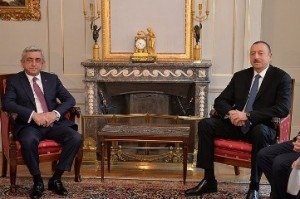 Встреча президентов Саргсяна и Алиева началась в Берне при участии сопредседателей