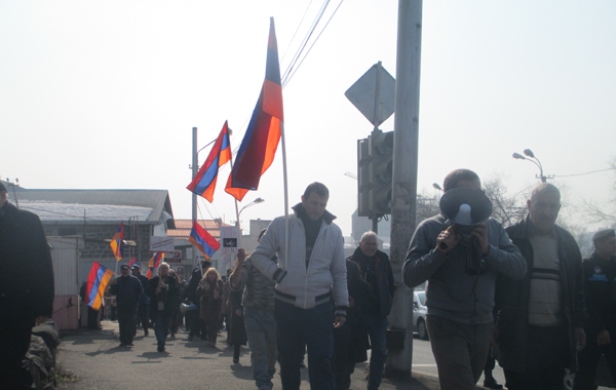 Акция протеста перед представительством Европейского Союза в Ереване