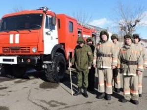 В горах Армении начались учебные сборы с пожарными расчетами ЮВО