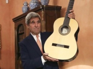 Джон Керри приехал в Москву со своей гитарой