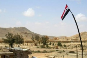 В центре Пальмиры поднят государственный флаг Сирии