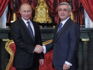 На встрече с президентом Армении Путин обсудит проблему Нагорного Карабаха
