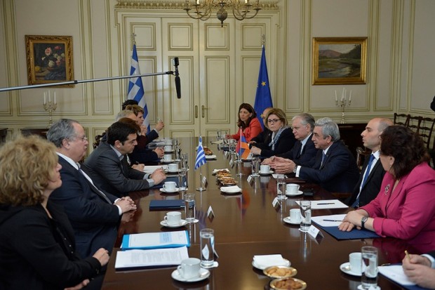 Ципрас считает перспективным развитие трехстороннего сотрудничества Иран-Армения-Греция