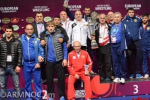 Армения на втором месте в командном зачете Чемпионата Европы по греко-римской борьбе