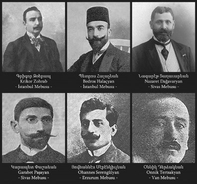 Каро Пайлян распространил фотографии погибших во время Геноцида армянских депутатов в стенах турецкого парламента