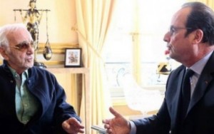 Шарль Азнавур обсудил с Франсуа Оландом арцахскую проблему