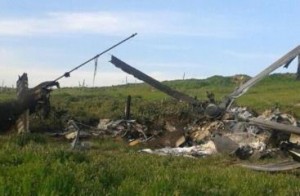 Армия обороны Карабаха опубликовала видео сбитого вертолёта
