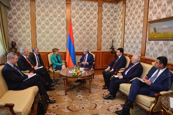 Президент Армении представил вице-спикеру парламента Германии ситуацию в зоне карабахского конфликта