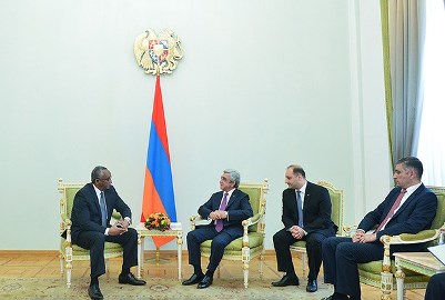 Президент Саргсян и посол Эфиопии обсудили вопросы двустороннего сотрудничества