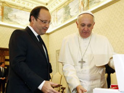 Олланд встретится с папой Римским