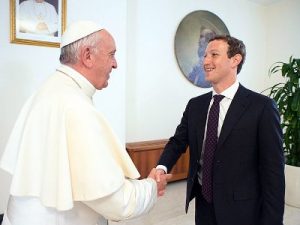 Папа Римский встретился с Марком Цукербергом