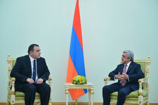 Президент Саргсян и посол Грузии обсудили вопросы расширения двусторонних связей в различных сферах