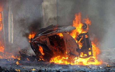В Грузии у здания парламента взорвался автомобиль