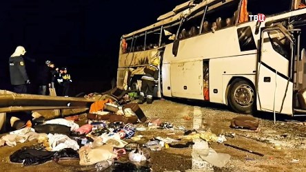 Водитель перевернувшегося под Тулой армянского автобуса получил 4,5 года тюрьмы