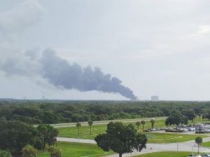Ракета Falcon 9 взорвалась на стартовом комплексе во Флориде