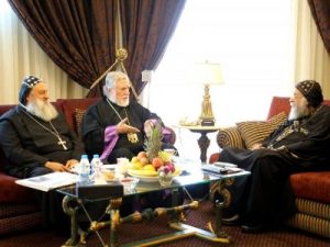 Киликийский католикос встретился с патриархами Коптским и Ассирийским