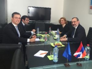 Глава МИД НКР обсудил с директором организации «Европейские друзья Армении» вопросы сотрудничества