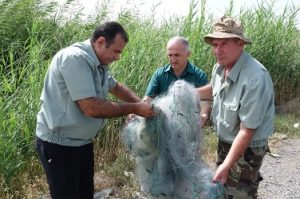 Браконьерская рыболовная сеть обнаружена в Ереванском озере